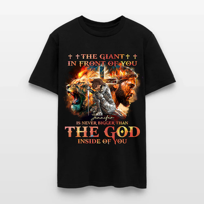 Personalized Warrior of God The Giant in Front of You T-Shirt