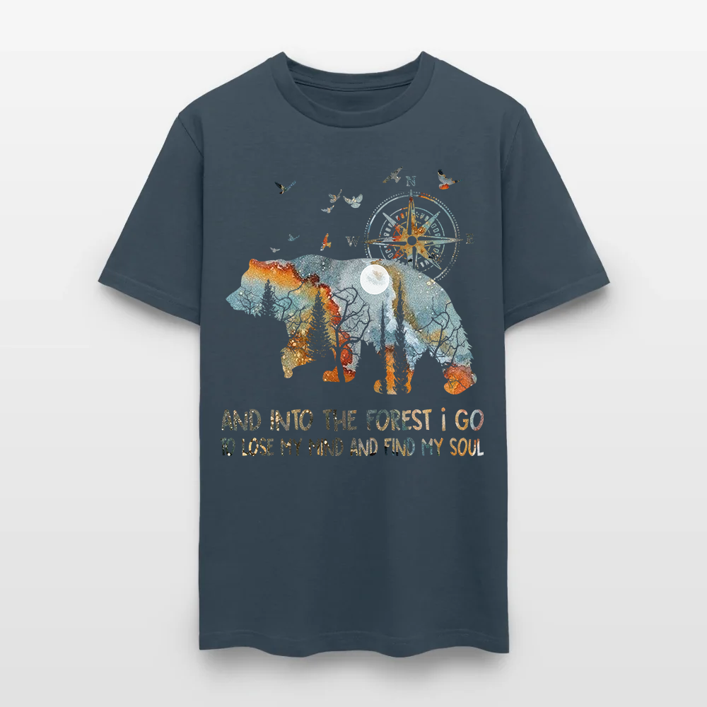 Bear Camping And Into The Forest I Go To Lose My Mind T Shirt