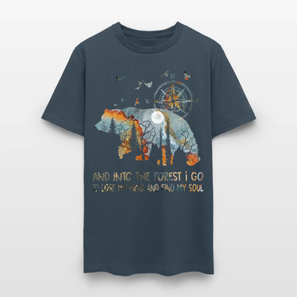 Bear Camping And Into The Forest I Go To Lose My Mind T Shirt