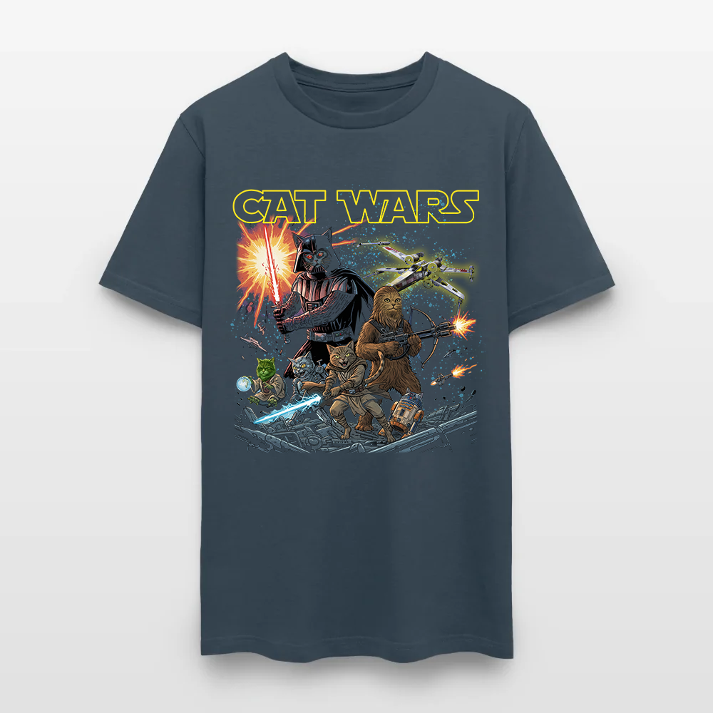 Cat Wars Vintage 90s Graphic Shirt - Funny Cat Warrior T-Shirt