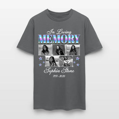 Personalized Photo In Loving Memory T-Shirt, Sympathy Gift for Loss of a Loved One T-Shirt