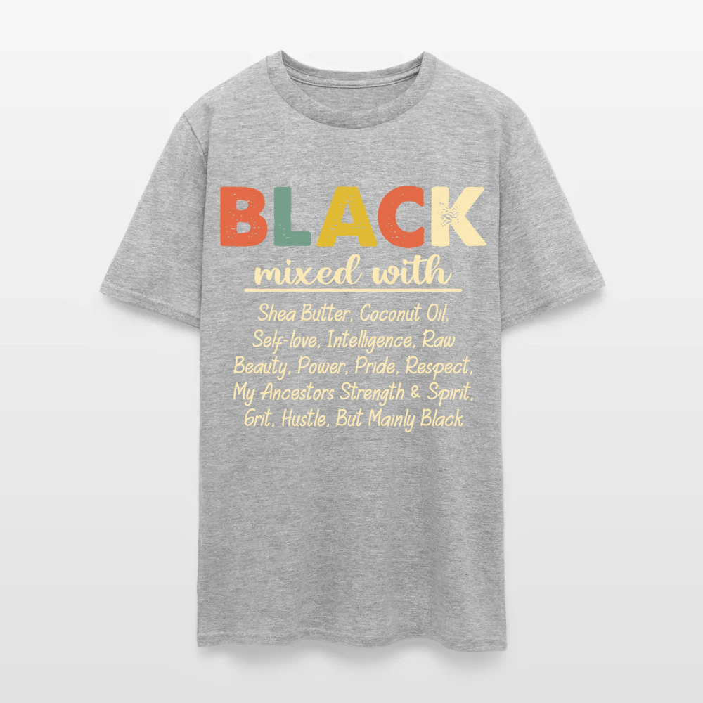 Black Mixed With Shea Butter Coconut Oil T-Shirt