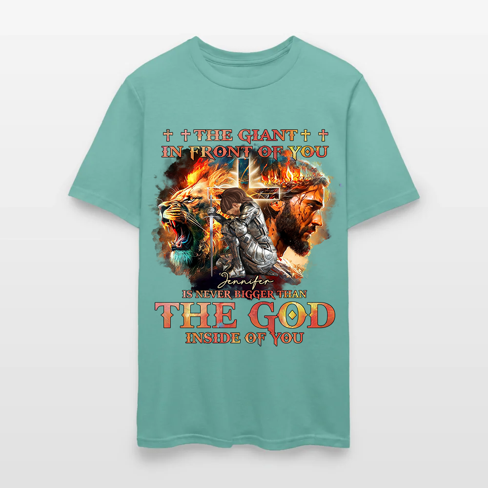 Personalized Warrior of God The Giant in Front of You T-Shirt