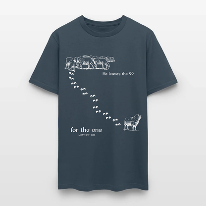 He Leaves The 99 For The One Matthew 18:12 - Inspirational Lost Sheep Christian T-Shirt