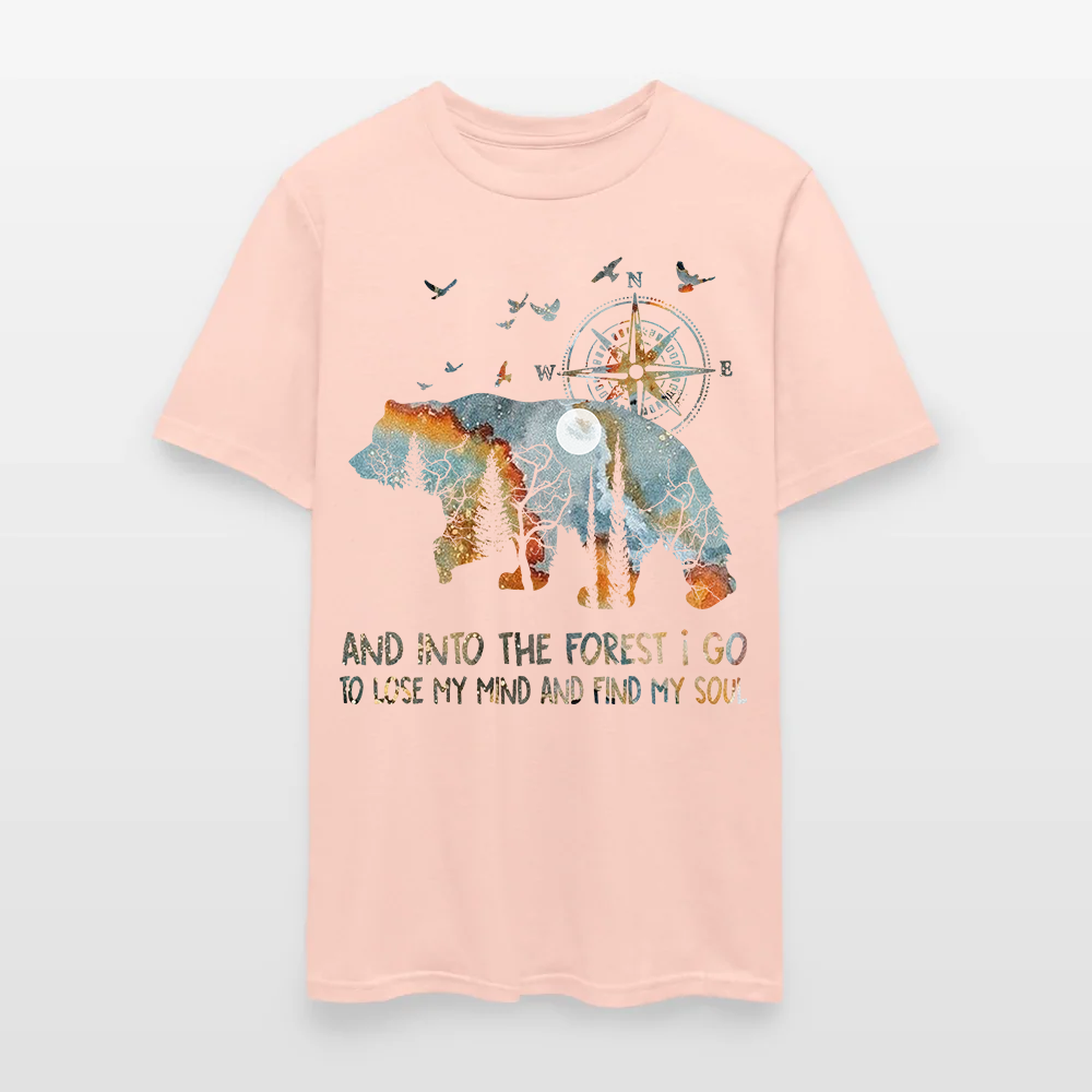 Bear Camping And Into The Forest I Go To Lose My Mind T Shirt