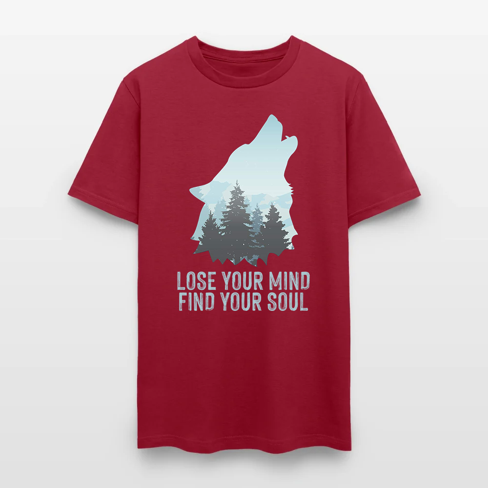 Wolf Camping Lose Your Mind Find Your Soul T-Shirt