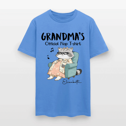 Personalized Cat Grandma's Official Nap T-Shirt