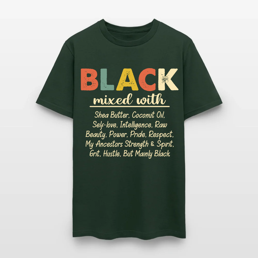 Black Mixed With Shea Butter Coconut Oil T-Shirt