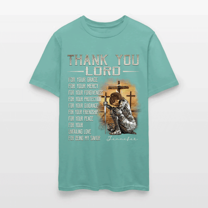 Personalized Warrior of God Thank You Lord For Your Grace T-Shirt