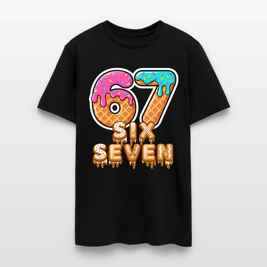 Six Seven Ice Cream Drip Gen Alpha Slang Meme 67 T-Shirt