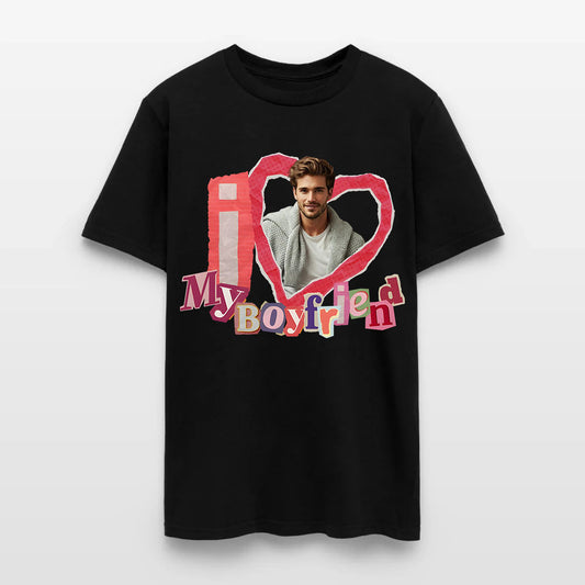Personalized Photo I Love My Boyfriend T-Shirt