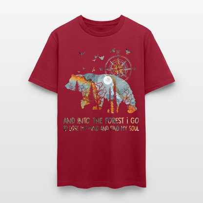 Bear Camping And Into The Forest I Go To Lose My Mind T Shirt