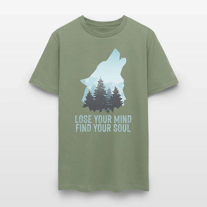 Wolf Camping Lose Your Mind Find Your Soul T-Shirt