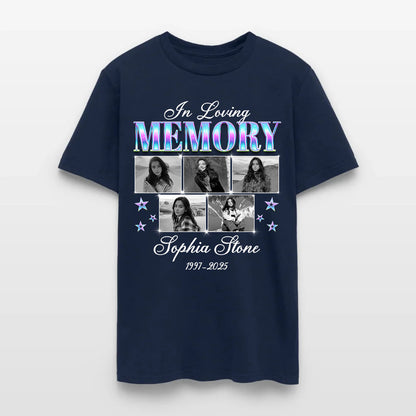 Personalized Photo In Loving Memory T-Shirt, Sympathy Gift for Loss of a Loved One T-Shirt