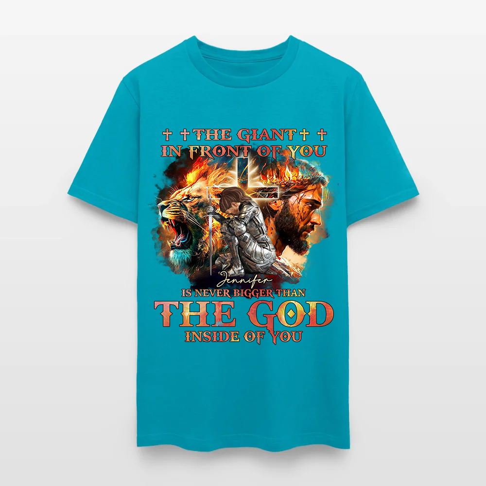 Personalized Warrior of God The Giant in Front of You T-Shirt