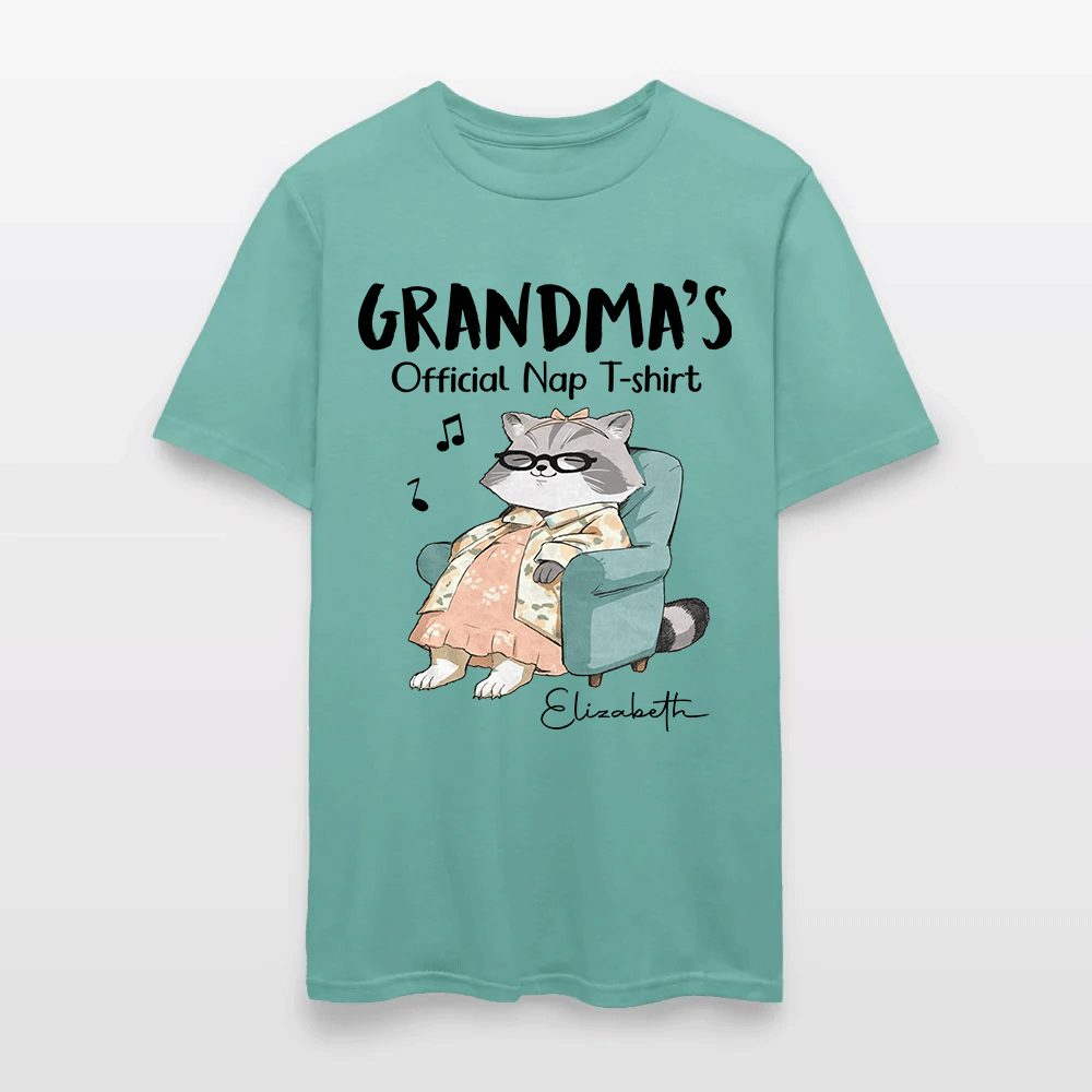 Personalized Cat Grandma's Official Nap T-Shirt