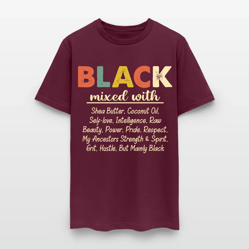 Black Mixed With Shea Butter Coconut Oil T-Shirt