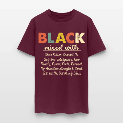 Black Mixed With Shea Butter Coconut Oil T-Shirt
