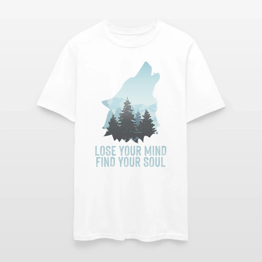 Wolf Camping Lose Your Mind Find Your Soul T-Shirt