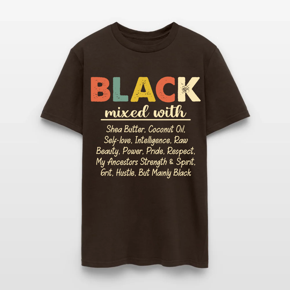 Black Mixed With Shea Butter Coconut Oil T-Shirt