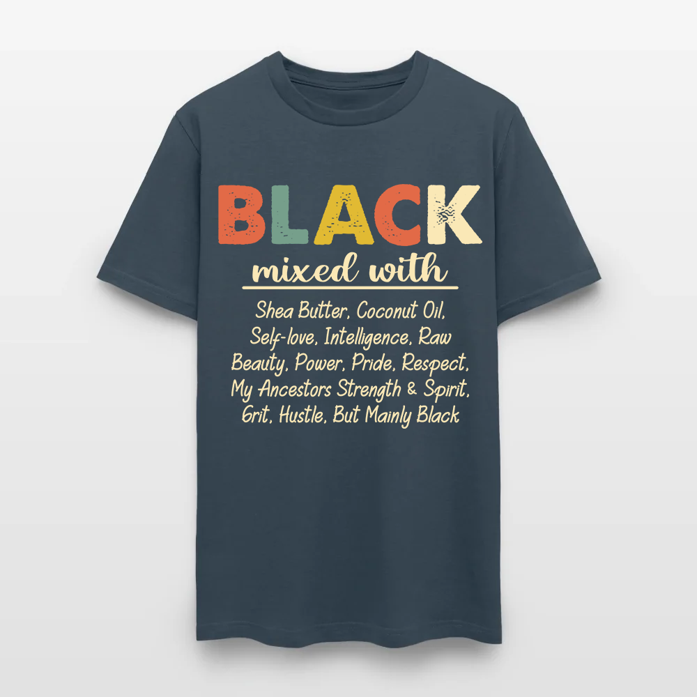 Black Mixed With Shea Butter Coconut Oil T-Shirt