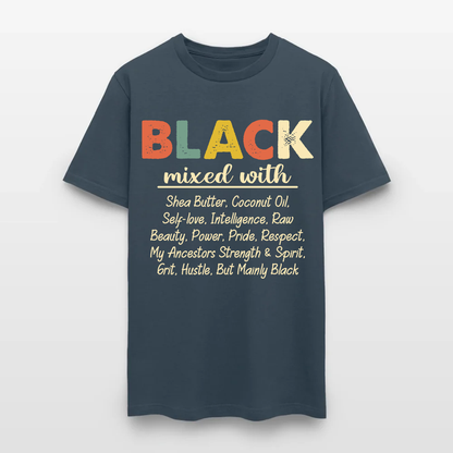 Black Mixed With Shea Butter Coconut Oil T-Shirt