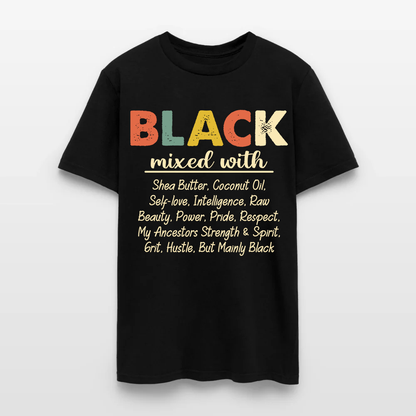 Black Mixed With Shea Butter Coconut Oil T-Shirt