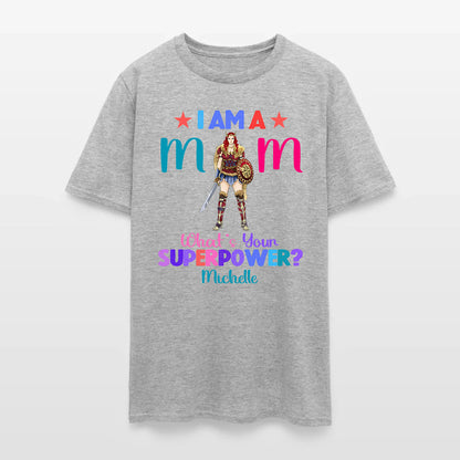 Personalized Wonder Woman Warrior I Am A Mom What's Your Superpower T-Shirt