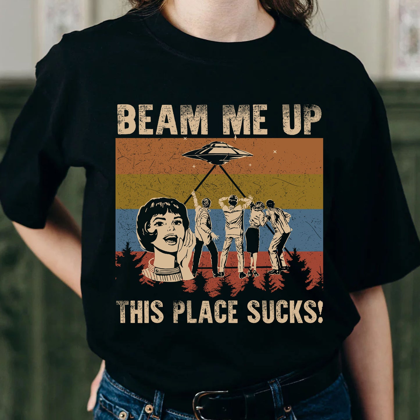 Beam Me Up This Place Sucks T-Shirt
