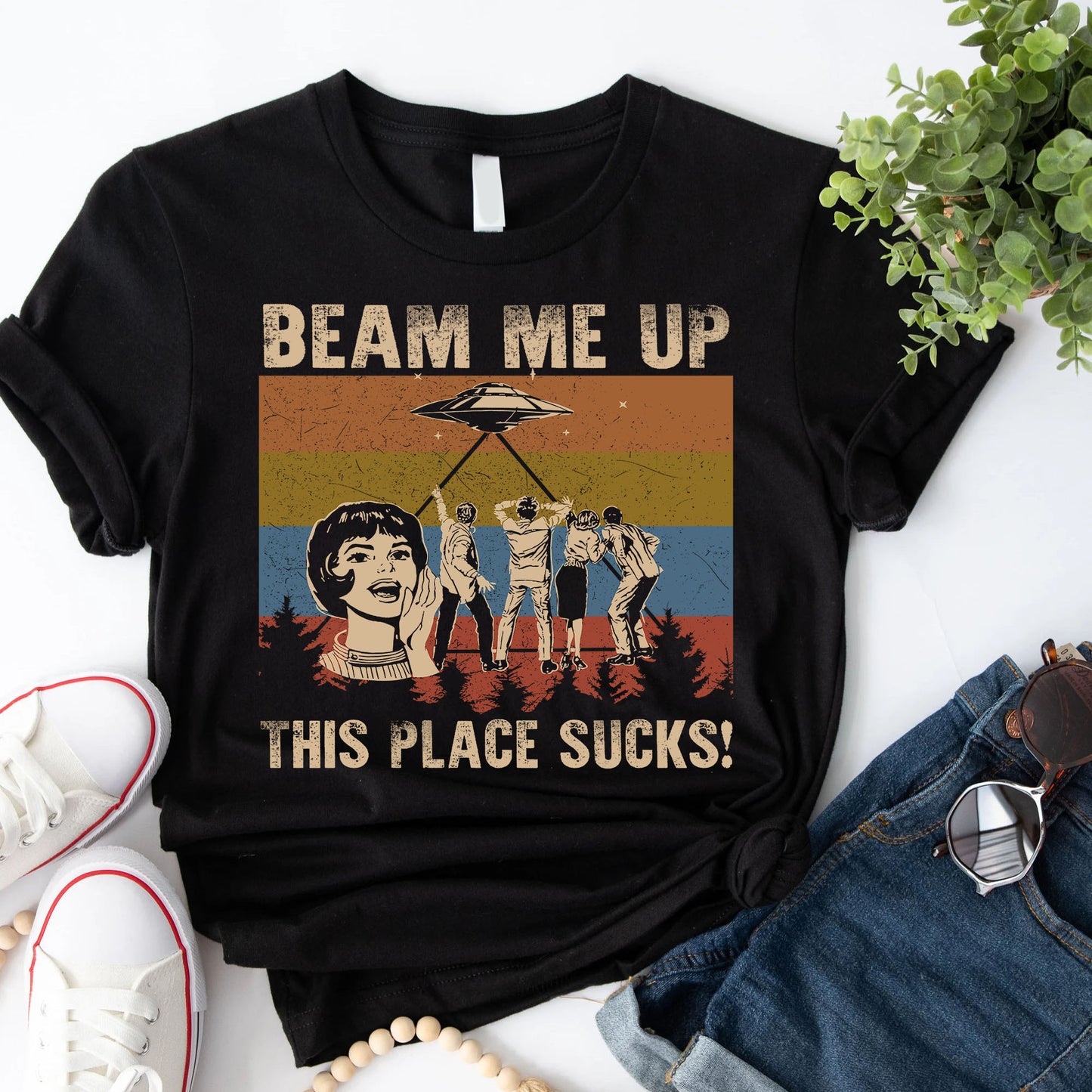 Beam Me Up This Place Sucks T-Shirt