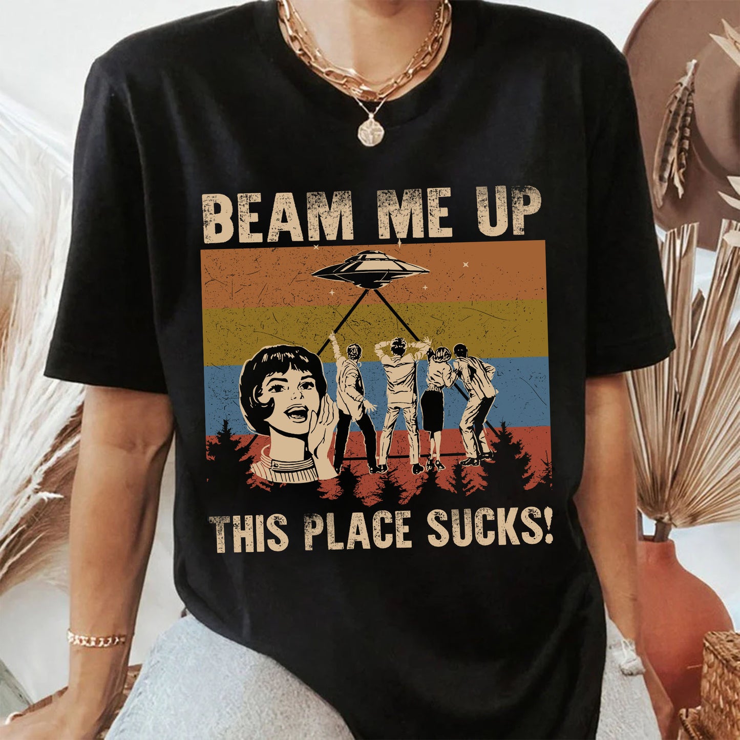 Beam Me Up This Place Sucks T-Shirt