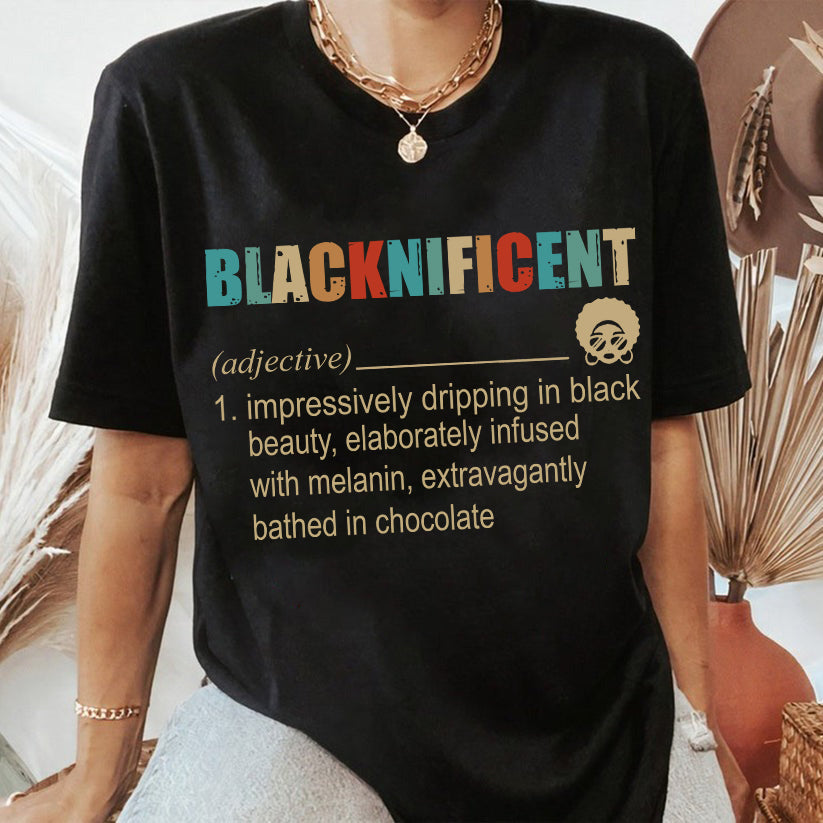 Blacknificent Black Beauty Chocolate T-Shirt