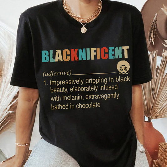 Blacknificent Black Beauty Chocolate T-Shirt