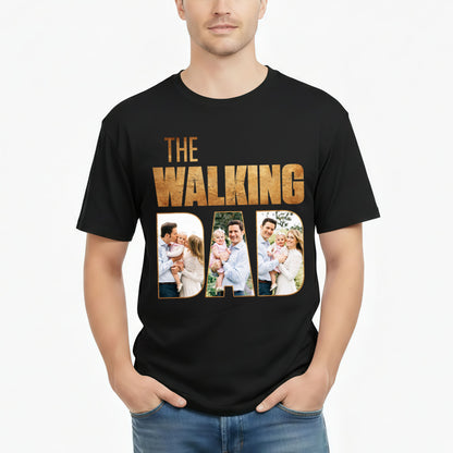 Personalized Photo The Walking Dad Graphic T-Shirt
