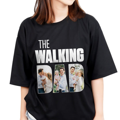 Personalized Photo The Walking Dad T-Shirt