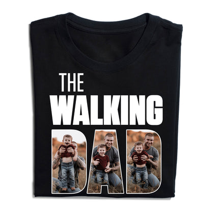 Personalized Photo The Walking Dad T-Shirt