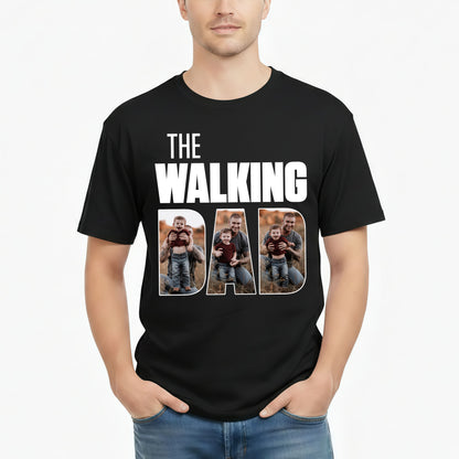 Personalized Photo The Walking Dad T-Shirt