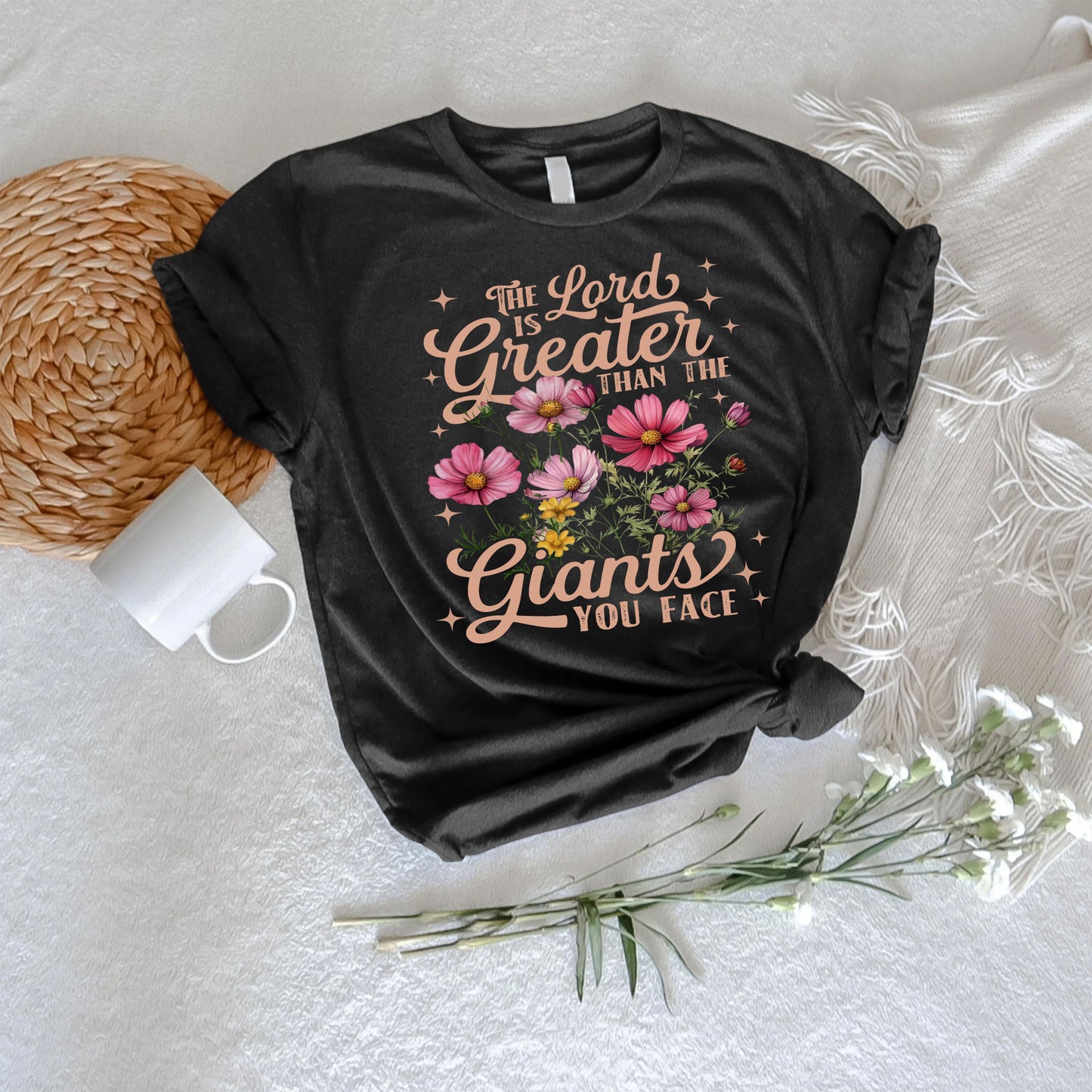 The Lord Is Greater Than The Giants You Face Shirt - Inspirational Christian T-Shirt