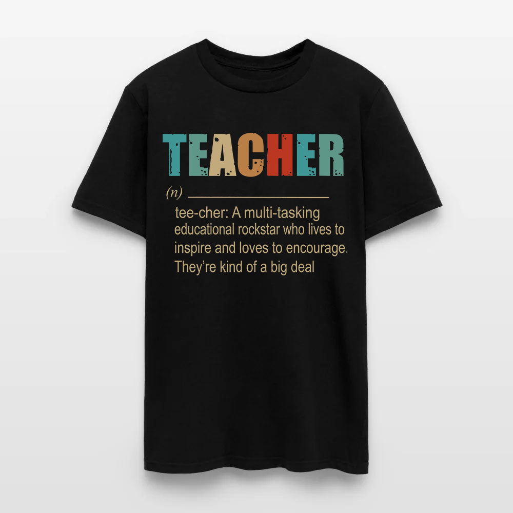 Teacher A Multitasking Educational Rockstar Who Lives To Inspire Ang Loves To Encourage T-Shirt