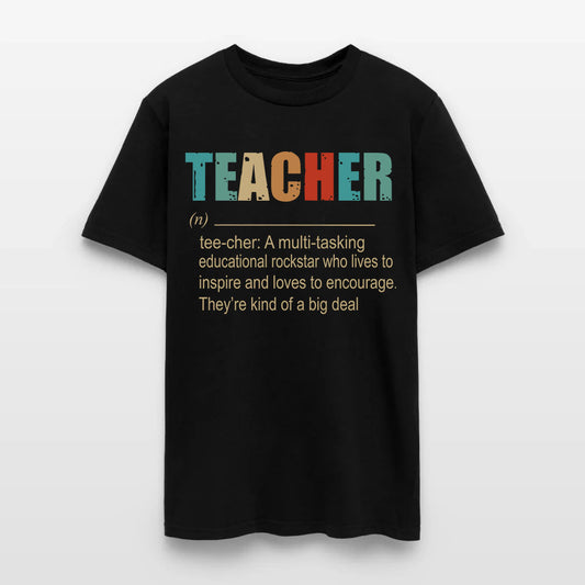 Teacher A Multitasking Educational Rockstar Who Lives To Inspire Ang Loves To Encourage T-Shirt