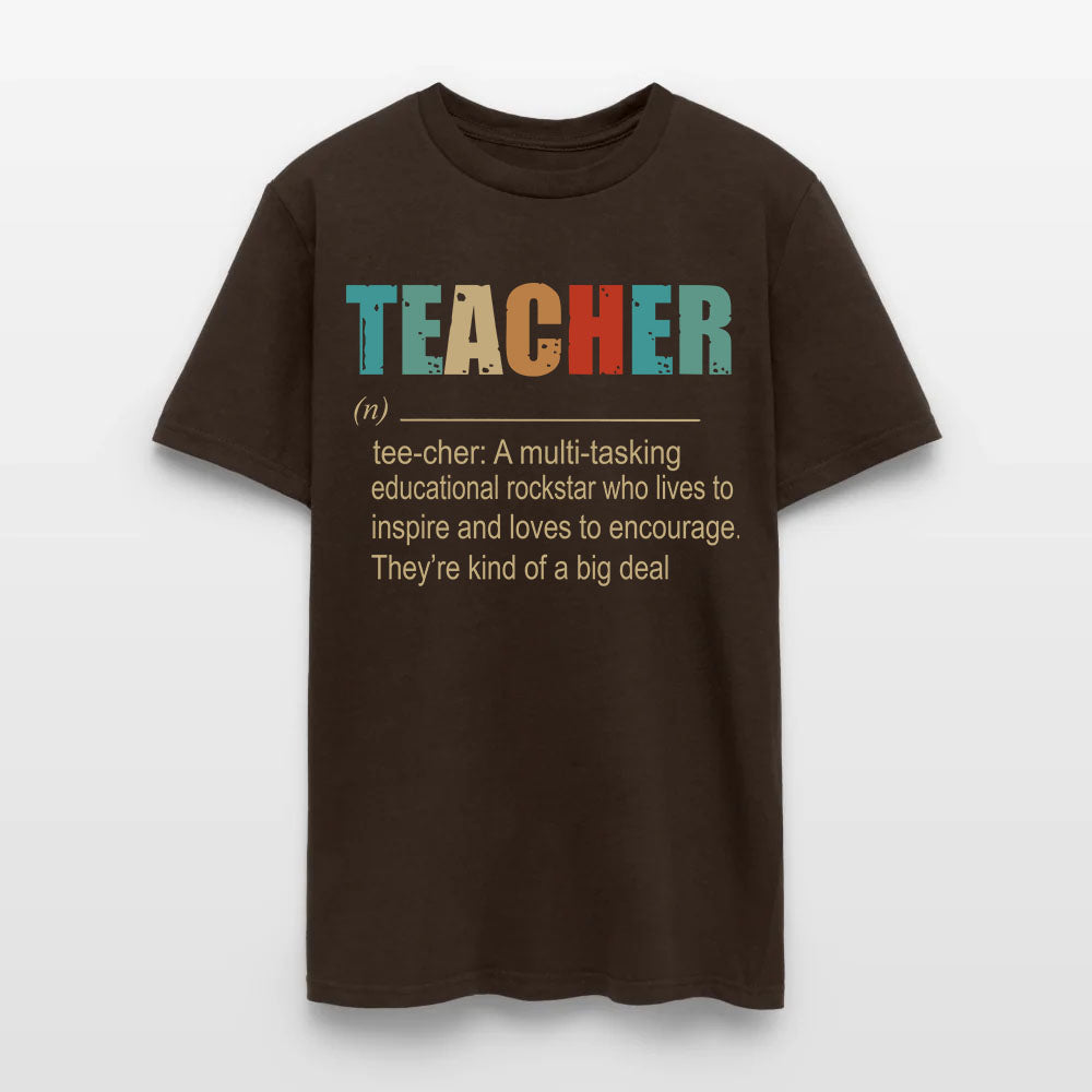 Teacher A Multitasking Educational Rockstar Who Lives To Inspire Ang Loves To Encourage T-Shirt