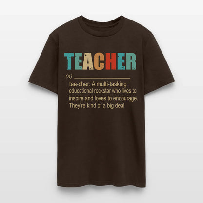 Teacher A Multitasking Educational Rockstar Who Lives To Inspire Ang Loves To Encourage T-Shirt