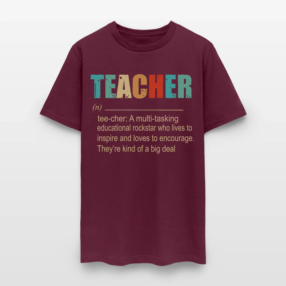 Teacher A Multitasking Educational Rockstar Who Lives To Inspire Ang Loves To Encourage T-Shirt
