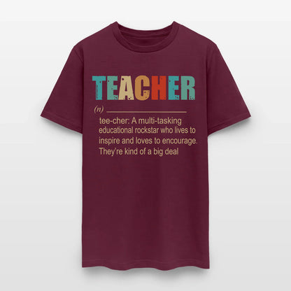 Teacher A Multitasking Educational Rockstar Who Lives To Inspire Ang Loves To Encourage T-Shirt