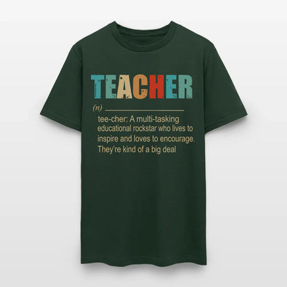 Teacher A Multitasking Educational Rockstar Who Lives To Inspire Ang Loves To Encourage T-Shirt