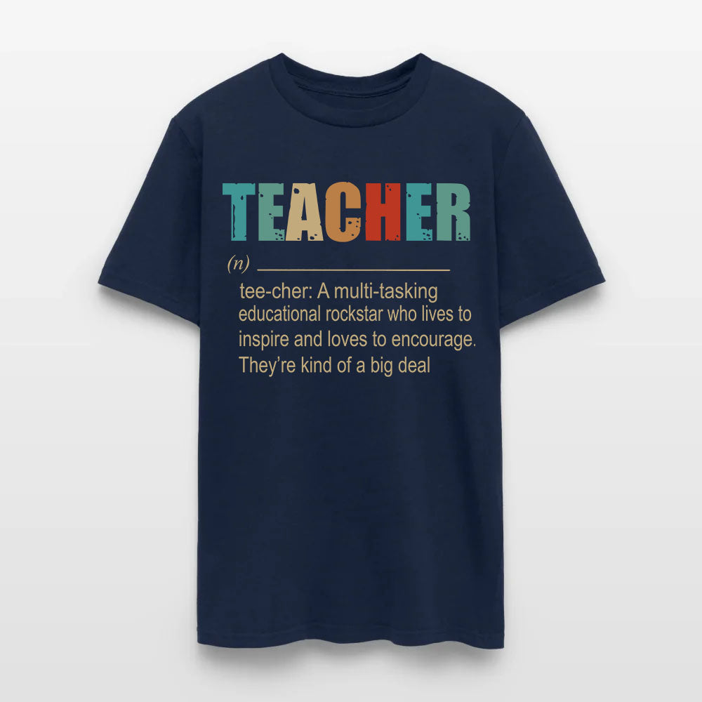 Teacher A Multitasking Educational Rockstar Who Lives To Inspire Ang Loves To Encourage T-Shirt
