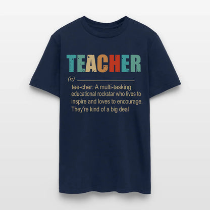Teacher A Multitasking Educational Rockstar Who Lives To Inspire Ang Loves To Encourage T-Shirt
