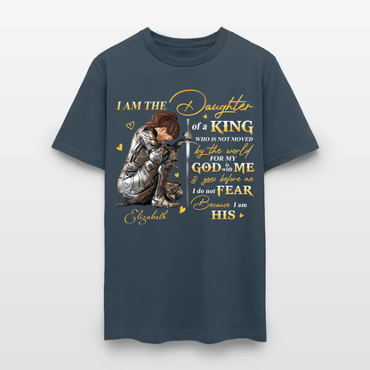Personalized Woman Warrior of God, I Am The Daughter Of The King Do Not Fear Because I Am His T-Shirt