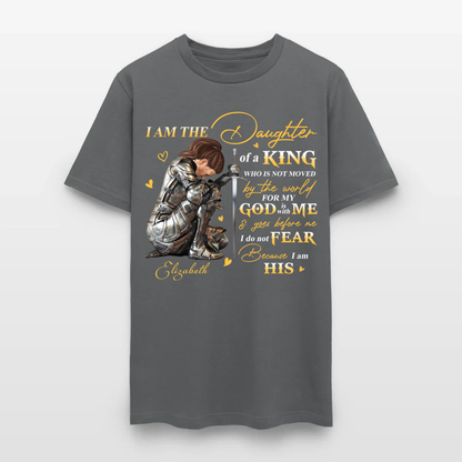 Personalized Woman Warrior of God, I Am The Daughter Of The King Do Not Fear Because I Am His T-Shirt