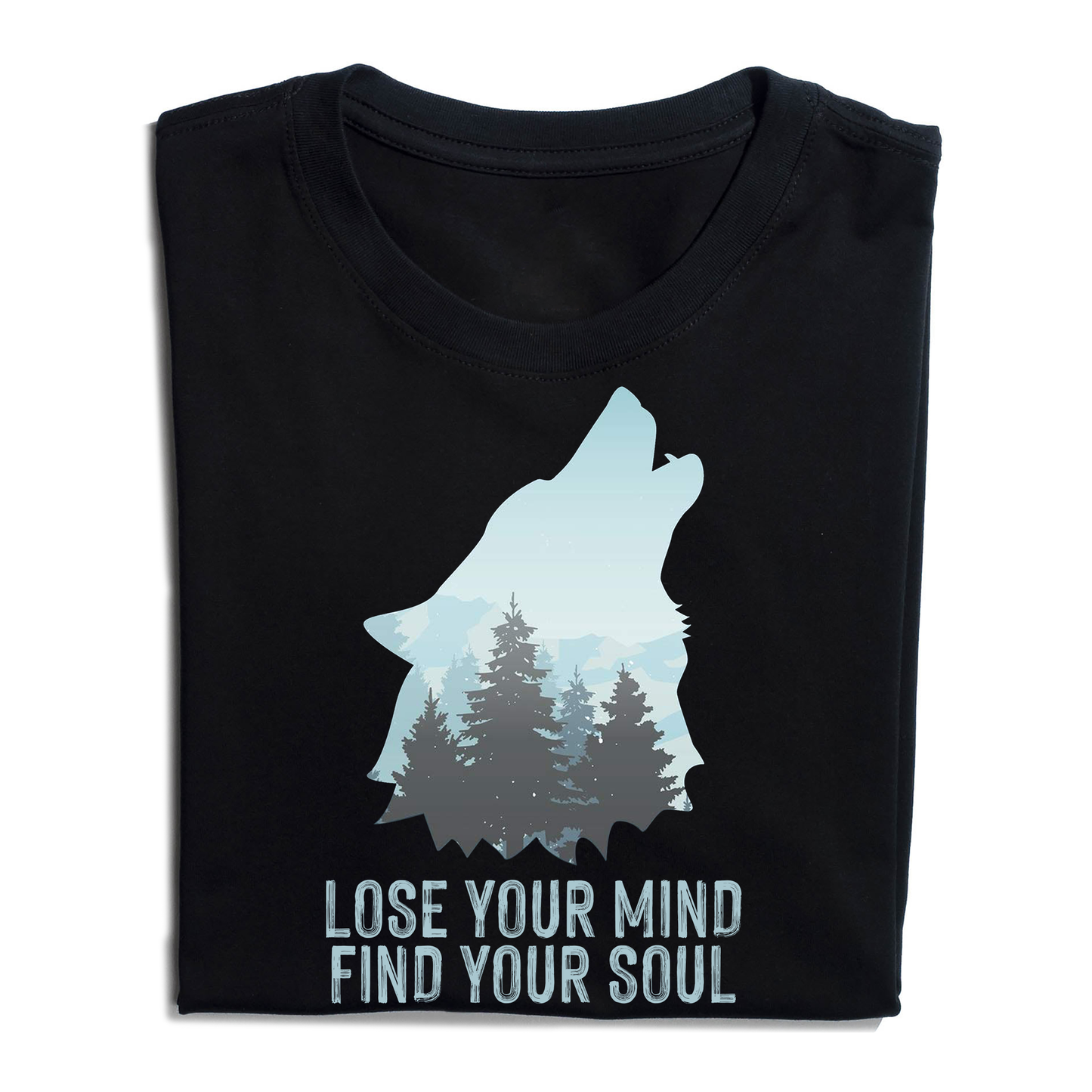 Wolf Camping Lose Your Mind Find Your Soul T-Shirt